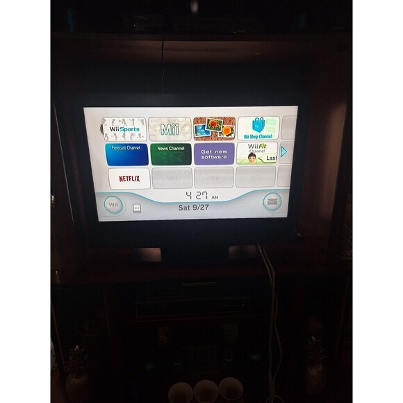 Nintendo WII Console w/ Cables, Sensor, Controller TESTED AND WORKS White - Picture 14 of 14